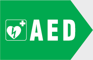 AED Direction Sign
