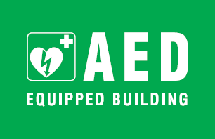 AED Equipped Building Sign